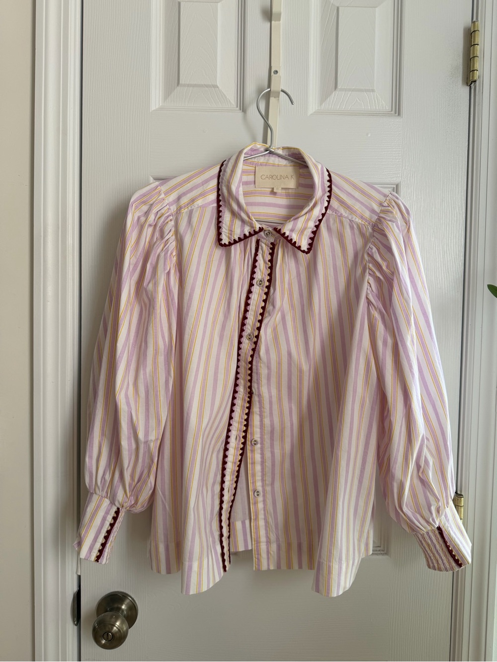 Carolina K Striped Shirt Size Small - Picture 2 of 8